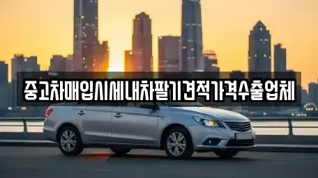 충북 청주시 청원구 오창읍 중고차매입 전문 중고차매입시세내차팔기견적가격수출업체
