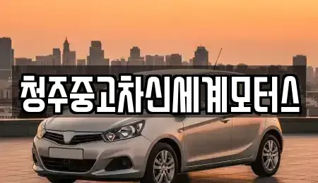 충북 청주시 청원구 주중동 중고차 전문 청주중고차신세계모터스