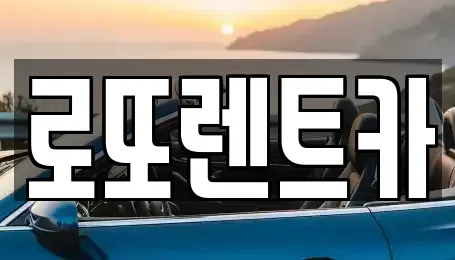 충북 충주시 앙성면 렌트카 전문 로또렌트카