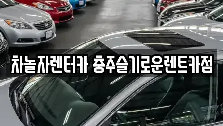 충북 충주시 용산동 렌트카 전문 차놀자렌터카 충주슬기로운렌트카점