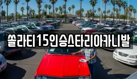 충북 충주시 충인동 렌트카 전문 쏠라티15인승스타리아카니발