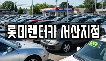 충청남도 서산시 오남동 렌트카 전문 롯데렌터카 서산지점