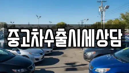 충청남도 아산시 신인동 중고차매매 전문 중고차수출시세상담