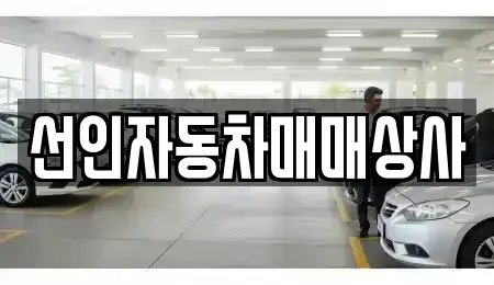 충청남도 천안시 서북구 성환읍 중고차 전문 선인자동차매매상사