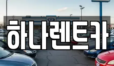 충청북도 보은군 수한면 렌트카 전문 하나렌트카