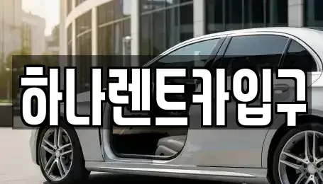 충청북도 보은군 수한면 렌트카 전문 하나렌트카입구