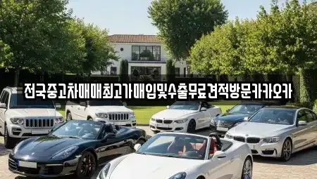 충청북도 제천시 봉양읍 중고차매입 전문 전국중고차매매최고가매입및수출무료견적방문카카오카