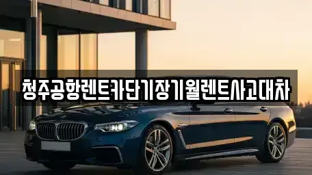충청북도 청주시 상당구 서문동 렌트카 전문 청주공항렌트카단기장기월렌트사고대차