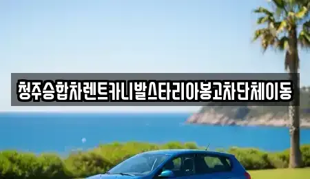 충청북도 청주시 상당구 서문동 렌트카 전문 청주승합차렌트카니발스타리아봉고차단체이동