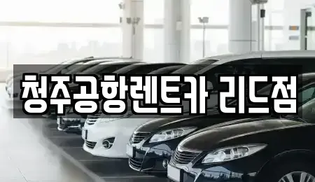 충청북도 청주시 서원구 성화동 렌트카 전문 청주공항렌트카 리드점