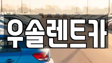 충청북도 청주시 흥덕구 강내면 렌트카 전문 우솔렌트카