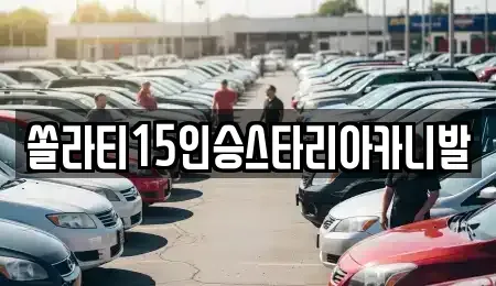 충청북도 충주시 충인동 렌트카 전문 쏠라티15인승스타리아카니발