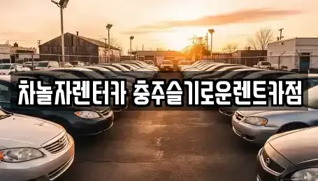 충청북도 충주시 충인동 렌트카 전문 차놀자렌터카 충주슬기로운렌트카점