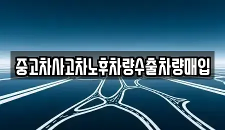 충청북도 충주시 충인동 중고차매입 전문 중고차사고차노후차량수출차량매입
