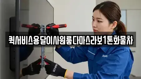 퀵서비스용달이사원룸다마스라보1톤화물차